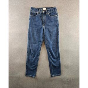NEED Supply Jeans Womens Navy heavy Straight Leg Denim High‎ Rise Made in USA
